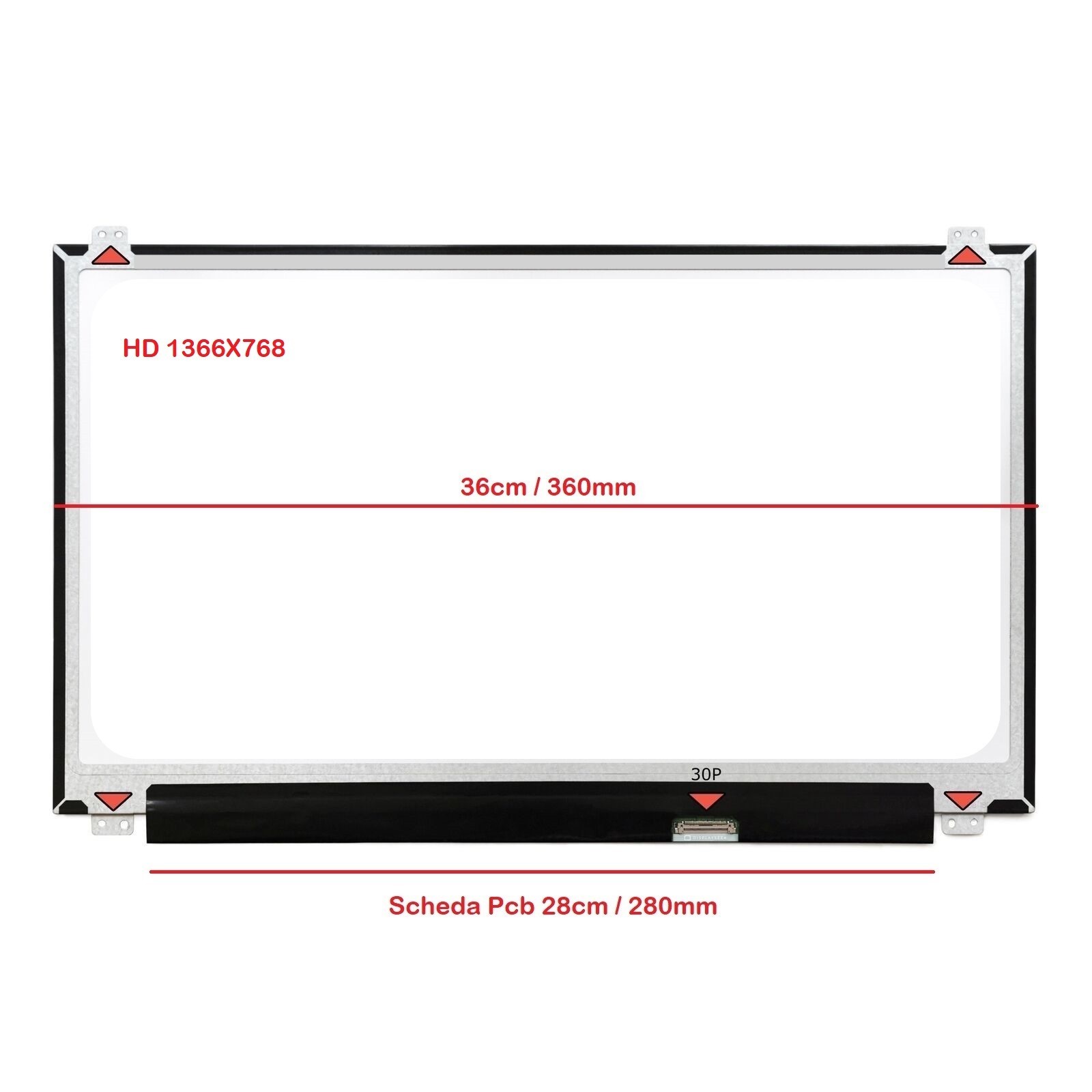 DISPLAY LCD ACER ASPIRE E15 E5-553-14YR 15.6 1366x768 LED 30 pin