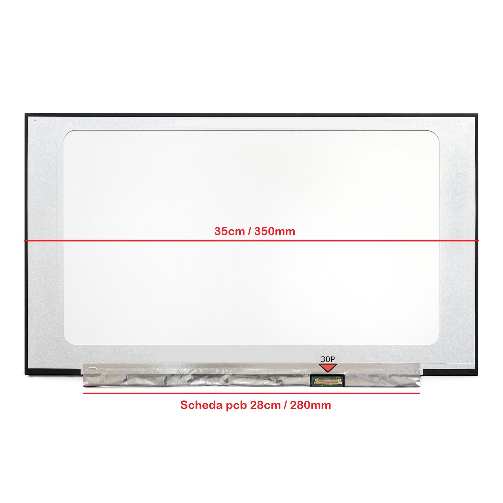 DISPLAY SCHERMO LCD Dell LATITUDE 15 3510 15.6 WideScreen 1366x768 LED 30 PIN